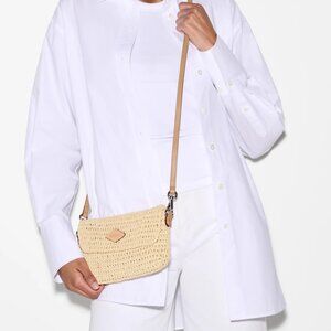 Mz Wallace Raffia Convertible Crossbody